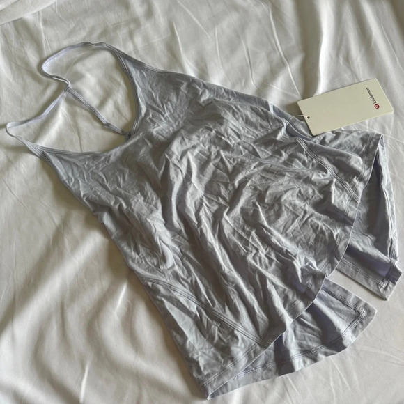 🆕💙 Lululemon Modal Silk Yoga Tank Top Pastel Blue - Picture 1 of 10